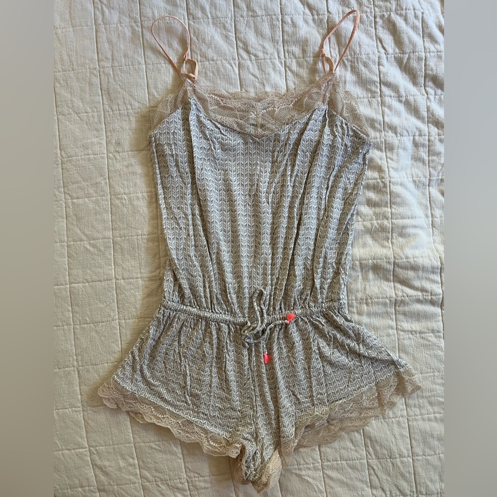 Eberjey Lace Romper EUC